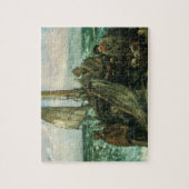 Aanhangwagens van het Zee van Edouard Manet,  kuns Legpuzzel (Verticaal)