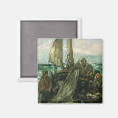 Aanhangwagens van het Zee van Edouard Manet, kuns Magneet (Voorkant / Achterkant)