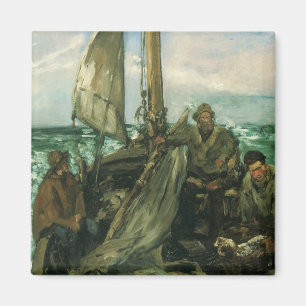 Aanhangwagens van het Zee van Edouard Manet,  kuns Magneet
