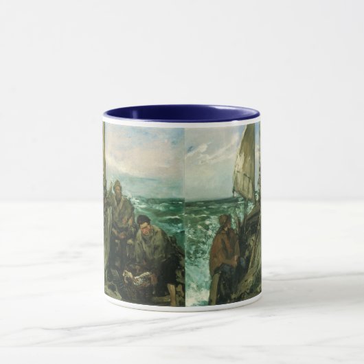 Aanhangwagens van het Zee van Edouard Manet,  kuns Mok (Midden)