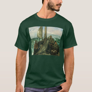 Aanhangwagens van het Zee van Edouard Manet,  kuns T-shirt