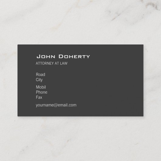 AANHANGWEZIGHEID | Advocaat Visitekaartje (Achterkant)