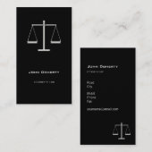 AANHANGWEZIGHEID | Elegant Black Visitekaartje (Voorkant / Achterkant)