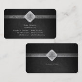 AANHANGWEZIGHEID | Elegant Black Visitekaartje (Voorkant / Achterkant)