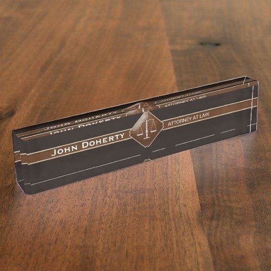 AANHANGWEZIGHEID | Elegant Desk Name Bord Naambordje (Zijkant)