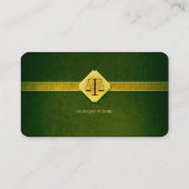 AANHANGWEZIGHEID | Elegant Green Visitekaartje (Achterkant)