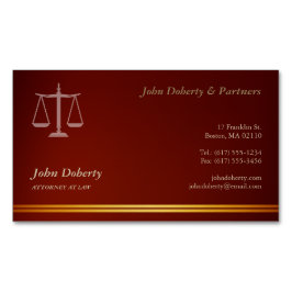 AANHANGWEZIGHEID | Elegant Red Magnetisch Visitekaartje