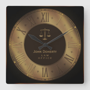 AANHANGWEZIGHEID   Elegant Vierkante Klok