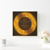 AANHANGWEZIGHEID | Elegant Vierkante Klok (Huis)