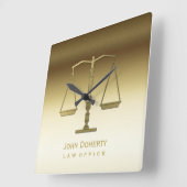 AANHANGWEZIGHEID | Golden Vierkante Klok (Hoek)