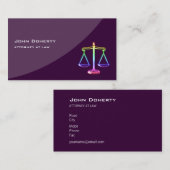 AANHANGWEZIGHEID | Paars Visitekaartje (Voorkant / Achterkant)