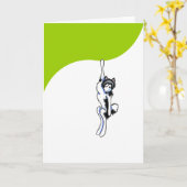 Aanhankelijke Malamute Van Alaska Kaart (Gele Bloem)