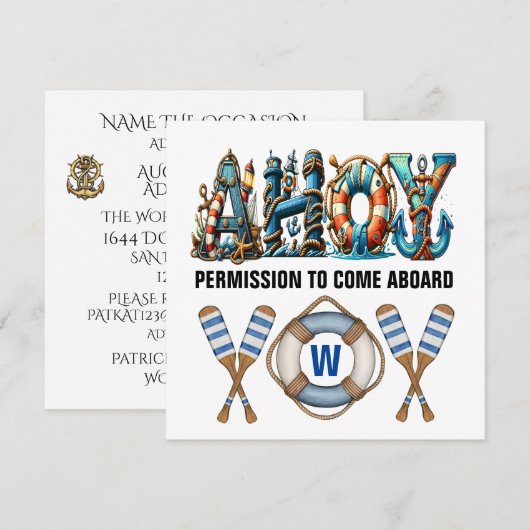 AANHOOR TOESTEMMING OM AAN BOORD TE KOMEN KAART (Voorkant / Achterkant)