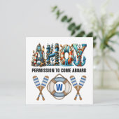 AANHOOR TOESTEMMING OM AAN BOORD TE KOMEN KAART (Staand voorkant)