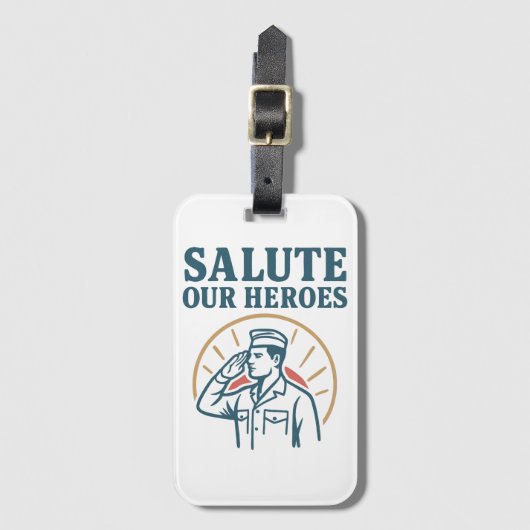 Aanhoudende positiviteit bagagelabel (Voorkant (verticaal))