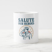 Aanhoudende positiviteit grote koffiekop (Voorkant)