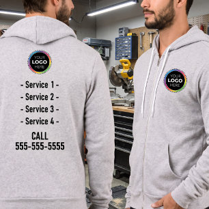 Aanhouwbedrijf Hoodie - Logo Voor- & Achterkant