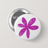  aanjager - Diep Violet op wit Ronde Button 5,7 Cm (Voorkant /achterkant)