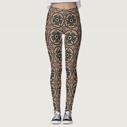  aanjager in de schaduw van bruin leggings (Voorkant)