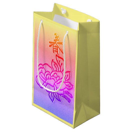  aanjager in roze klein cadeauzakje (Voorkant Gekanteld)