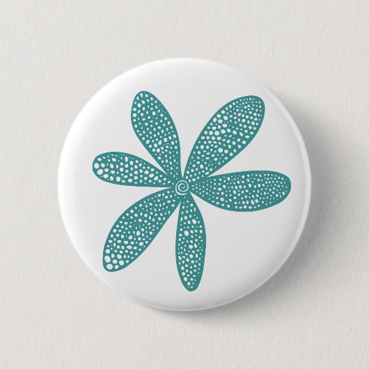  aanjager - Ocean Green op White Ronde Button 5,7 Cm (Voorkant)