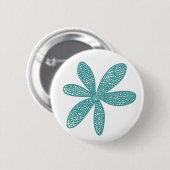  aanjager - Ocean Green op White Ronde Button 5,7 Cm (Voorkant /achterkant)