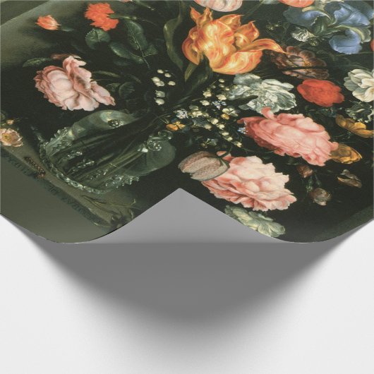  aanjager ontkoppelen Floral Antiek schilderen Cadeaupapier (Hoek)