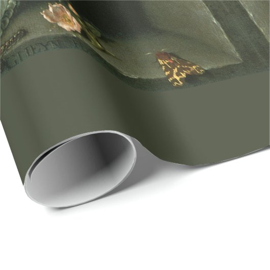  aanjager ontkoppelen Floral Antiek schilderen Cadeaupapier (Rol Hoek)