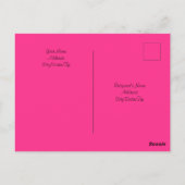  aanjager van koeweit Best mam Hot Pink Briefkaart (Achterkant)