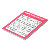 Aanklacht Bingo Kaarten Notitieblok (Linkerzijde)