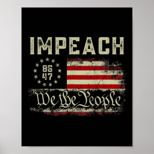 Aanklacht Trump Protest tegen Trump  Poster