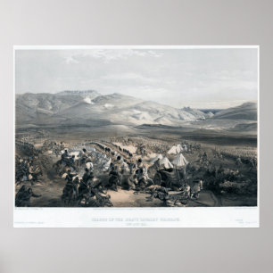 Aanklacht van de brigade van de zware Cavalerie Poster