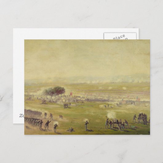 Aanklacht wegens Amerikaanse burgeroorlog door Edw Briefkaart (Voorkant / Achterkant)