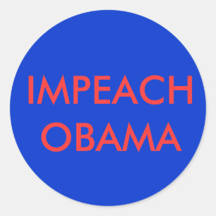 AANKLAGEN VAN OBAMA STICKER