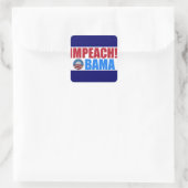 aanklagen van obama vierkante sticker (Tas)