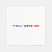 Aanklager over Felon rood wit en blauw modern Servet (Voorkant)