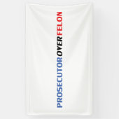 Aanklager over Felon rood wit en blauw modern Spandoek (Verticaal)