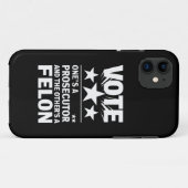 Aanklager versus misdadiger kiezer Funny Politiek Case-Mate iPhone Case (Achterkant (horizontaal))