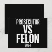Aanklager vs Felon 2024 Briefkaart (Voorkant / Achterkant)