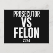 Aanklager vs Felon 2024 Briefkaart (Voorkant)