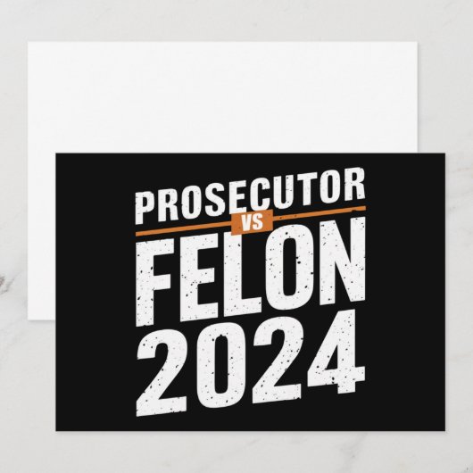 Aanklager vs Felon 2024 Kaart (Voorkant / Achterkant)