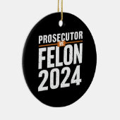 Aanklager vs Felon 2024 Keramisch Ornament (Rechts)