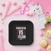 Aanklager vs Felon 2024 Papieren Bordje (Feest)