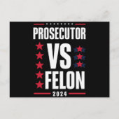 Aanklager Vs Misdadiger 2024 Briefkaart (Voorkant)