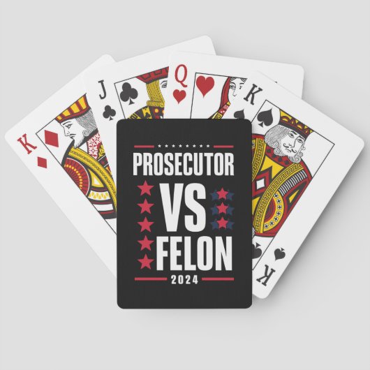 Aanklager Vs Misdadiger 2024 Pokerkaarten (Achterkant)