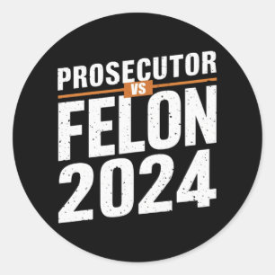 Aanklager Vs Veroordeelde 2024 Ronde Sticker