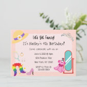 Aankleden Mode Party Uitnodiging (Staand voorkant)