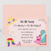 Aankleden Mode Party Uitnodiging (Voorkant / Achterkant)