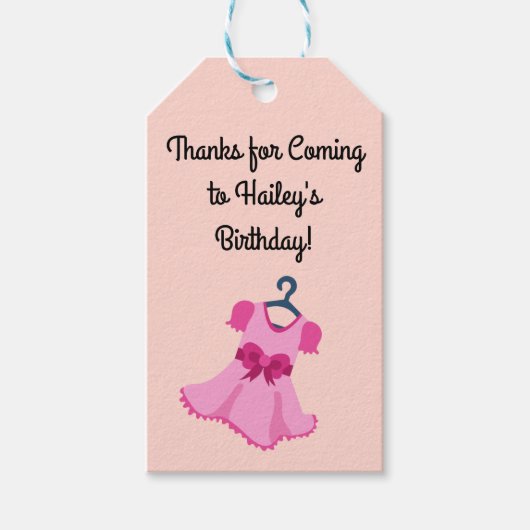 Aankleden Party Favor Label Cadeaulabel (Voorkant)