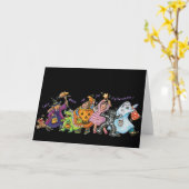 Aankleden voor Halloween Kaart (Gele Bloem)